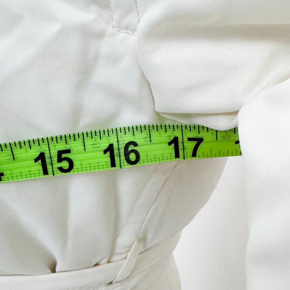 SOIA & KYO VINTAGE STYLE PUFFER WHITE COLOR TRENCH WITH WAIST STRAP COAT JACKET - Picture 6 of 16